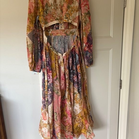EUC Zimmerman summer linen light dress with back cut out. Worn twice, paid $550. - Picture 2 of 5